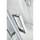Καμπίνα τετράγωνη NEW TEMA Frosted Fabric 90×90 εκ.